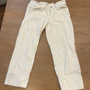 Joe’s white cropped Capri denim jeans size 26